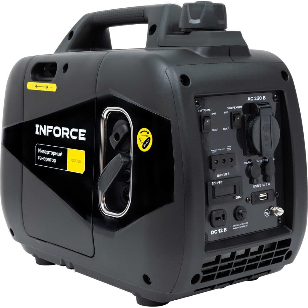 Инверторный генератор Inforce (1 кВт; USB; дисплей; тихий) IGC 1000 — фото 6