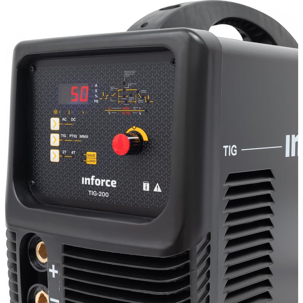 Аргонодуговой сварочный инвертор (200 А; поджиг HF; Pulse, ПВ 75%) Inforce TIG-200 04-08-04 — фото 4