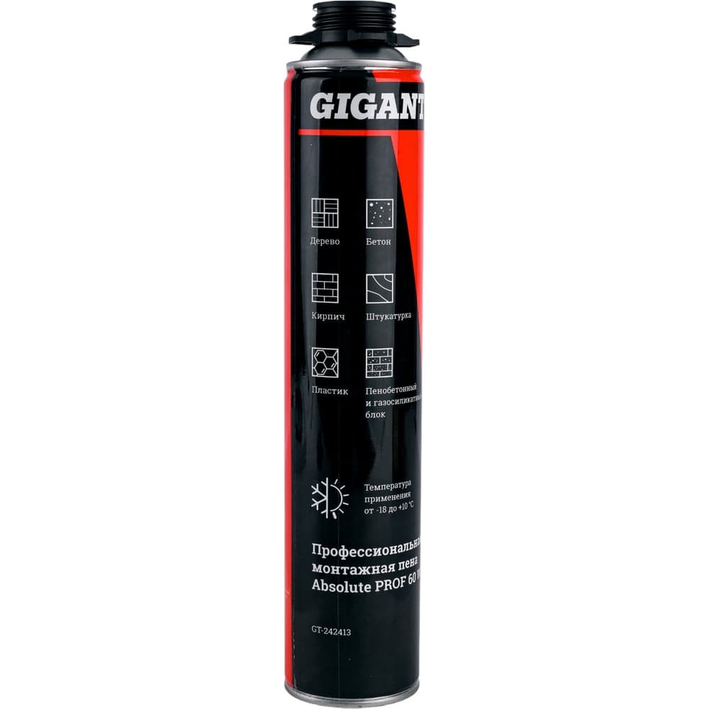 Профессиональная монтажная пена Gigant Absolute PROF 60, 750 ml Winter GT-242413