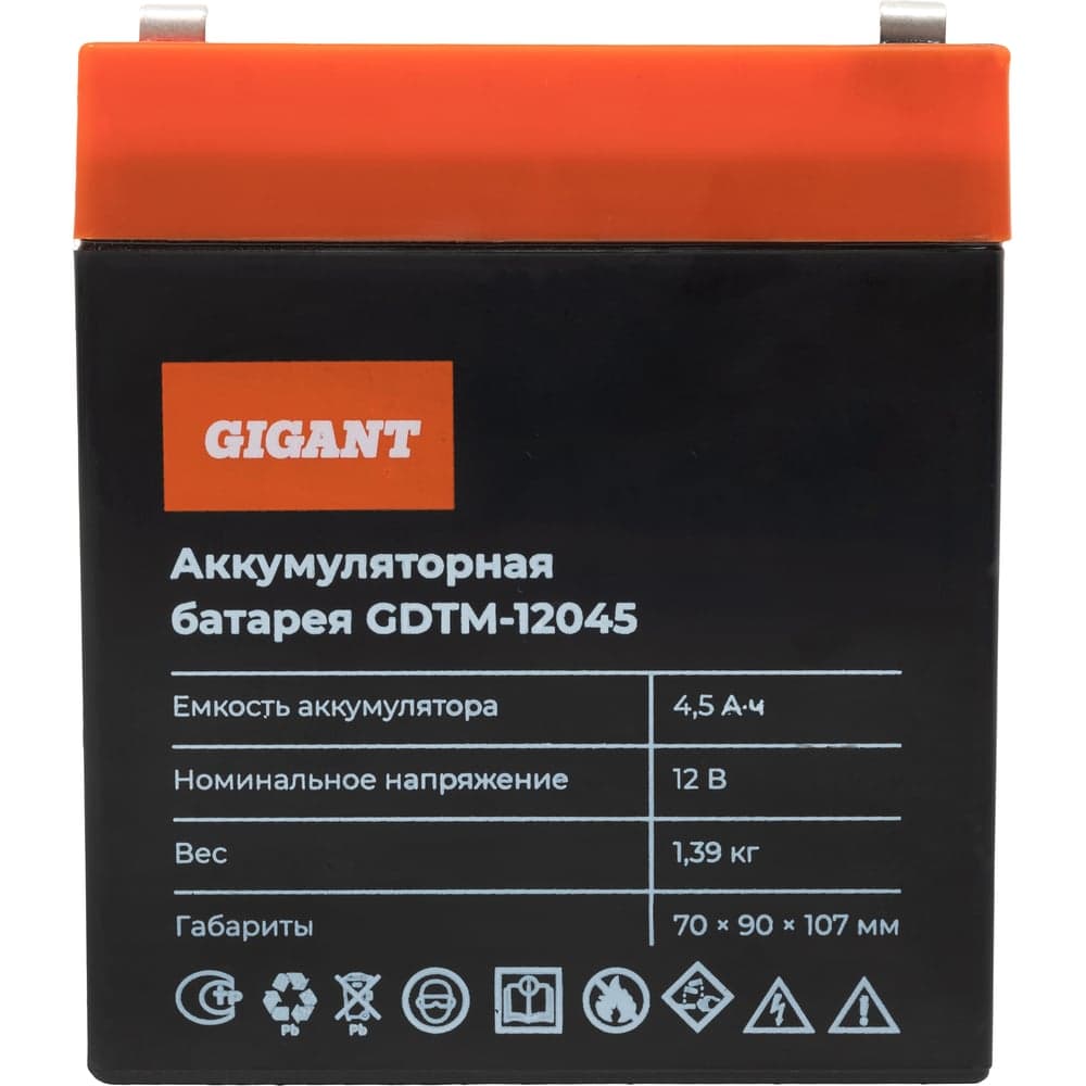 Аккумуляторная батарея Gigant GDTM-12045 — фото 1