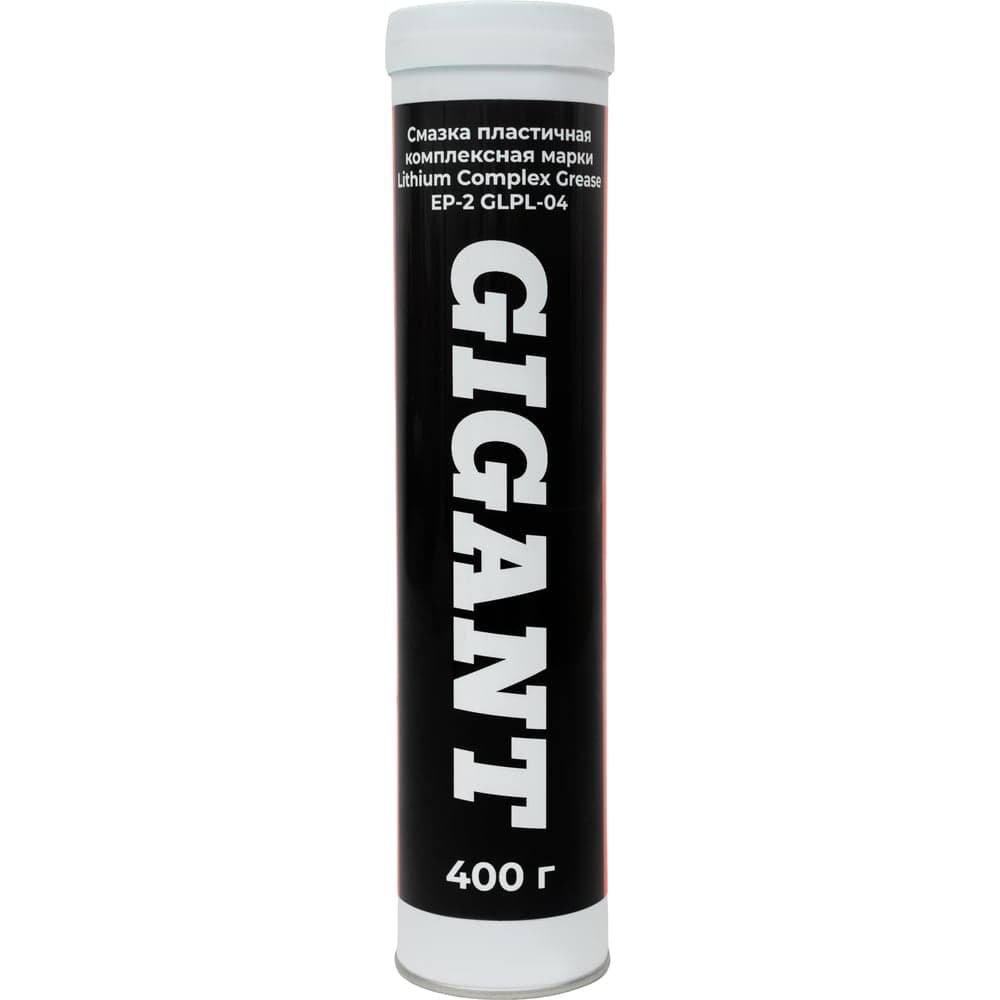 Пластичная комплексная смазка Gigant марки Lithium Complex Grease EP-2 туба-картуш 400г GLPL-04 — фото 1