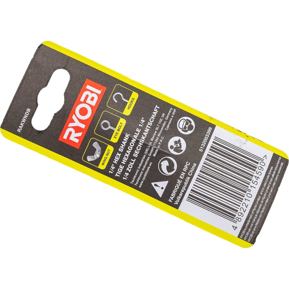 Насадка для барашковых гаек RAKWNDB (1/4") Ryobi 5132003399 — фото 3