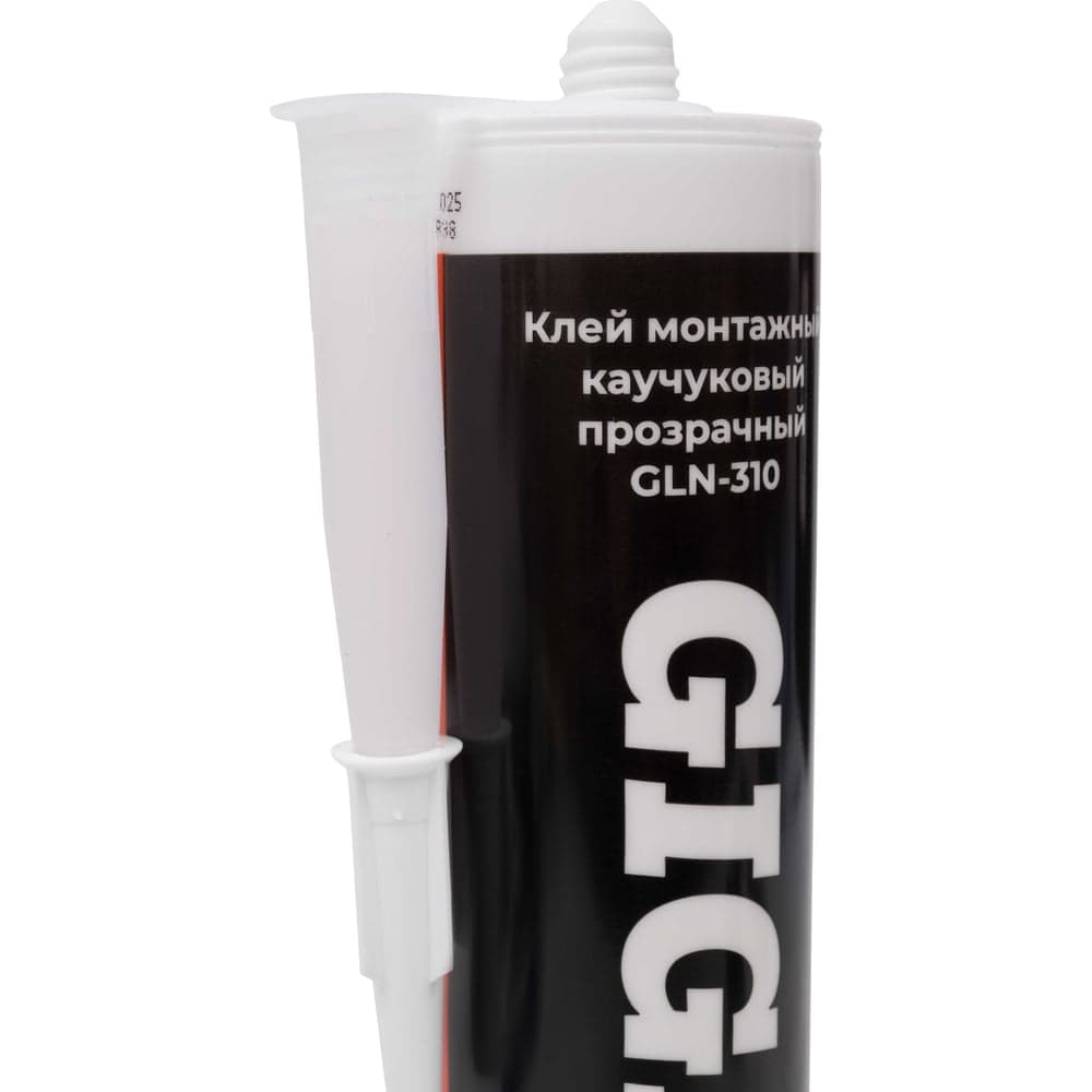 Монтажный каучуковый клей Gigant прозрачный 310 мл GLN-310 — фото 3