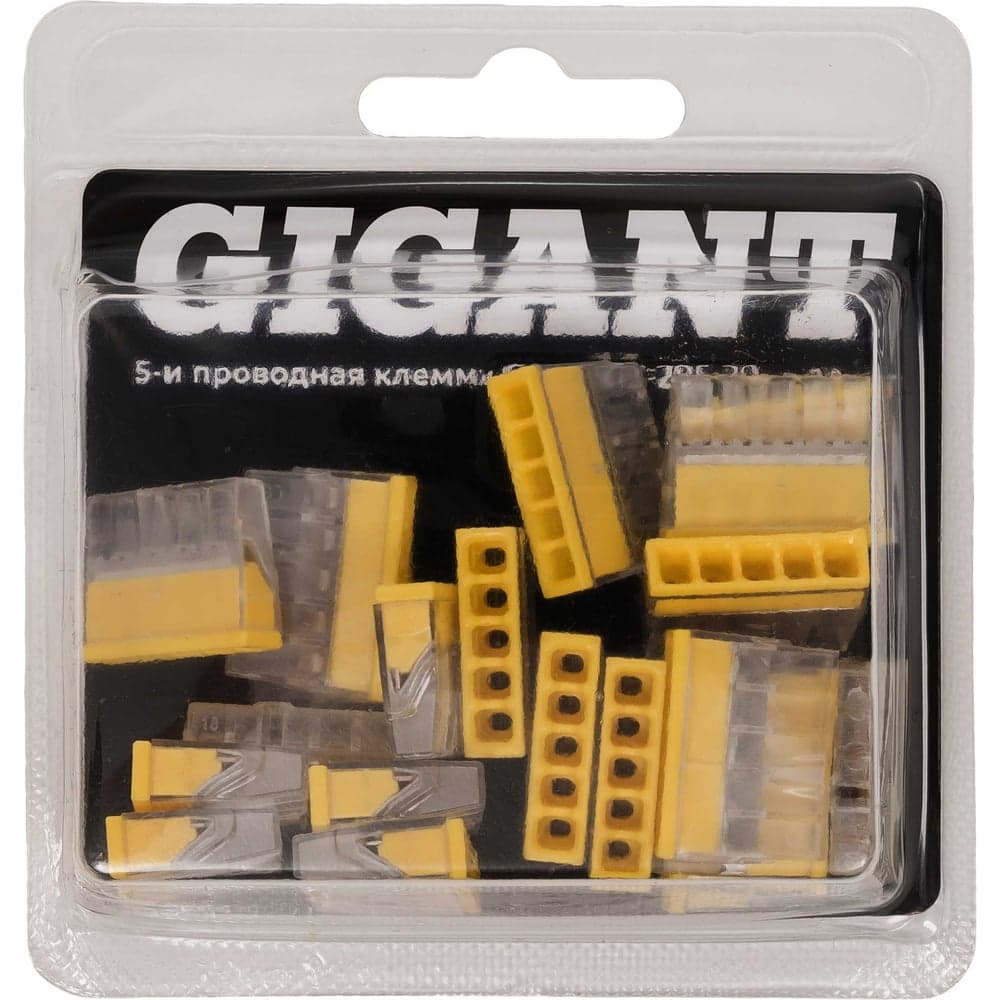 Gigant 5-и проводная клемма 20 шт/уп 0,08-2,5мм² GCT-2273-205-20 — фото 7
