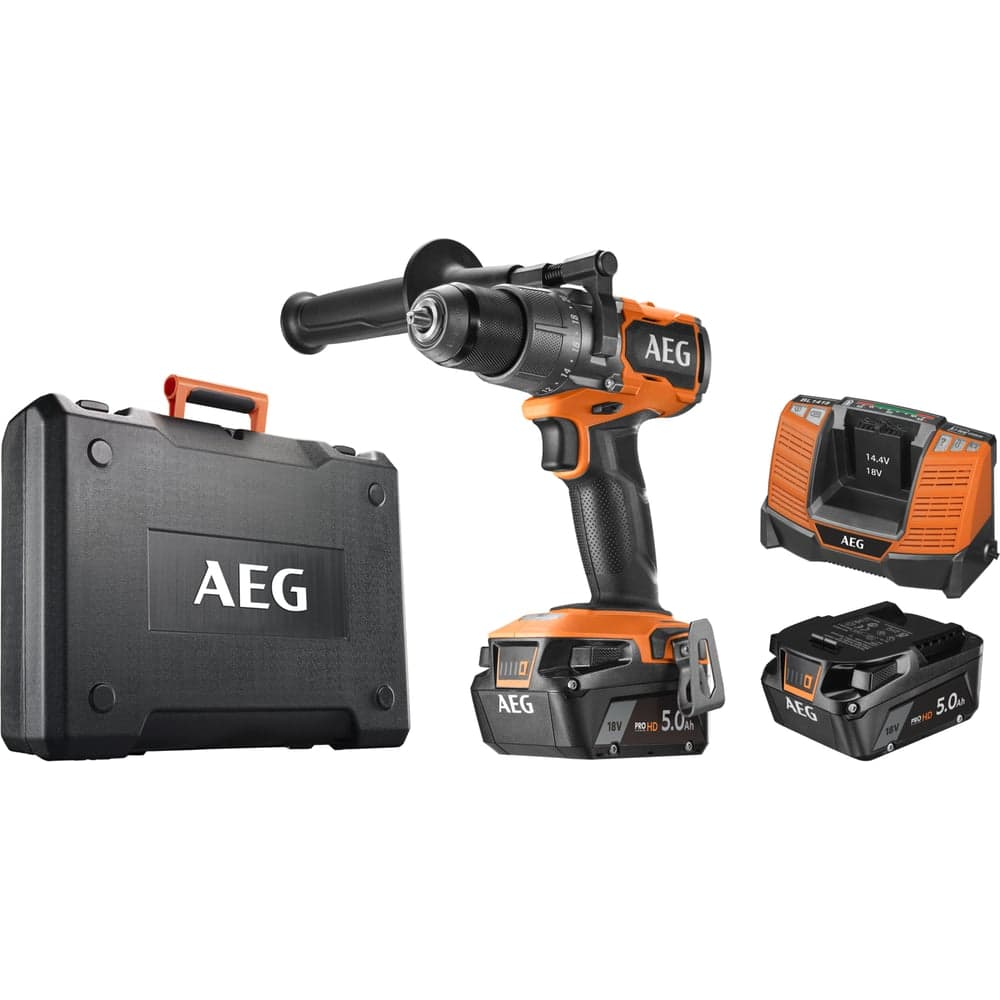 Бесщеточная аккумуляторная ударная дрель-шуруповерт AEG 18В BSB18C3BL-502C 4935478939 — фото 24