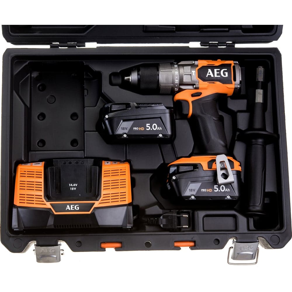 Бесщеточная аккумуляторная ударная дрель-шуруповерт AEG 18В BSB18C3BL-502C 4935478939 — фото 6