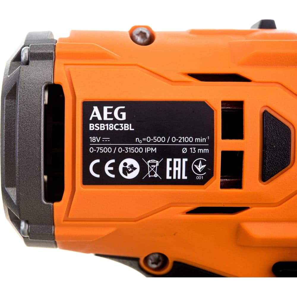Бесщеточная аккумуляторная ударная дрель-шуруповерт AEG 18В BSB18C3BL-502C 4935478939 — фото 9