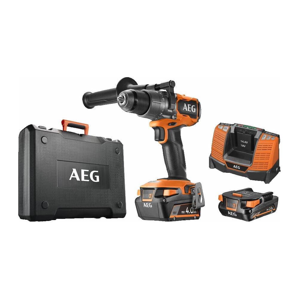 Бесщеточная аккумуляторная ударная дрель-шуруповерт AEG 18В BSB18C3BL-X02C 4935478937