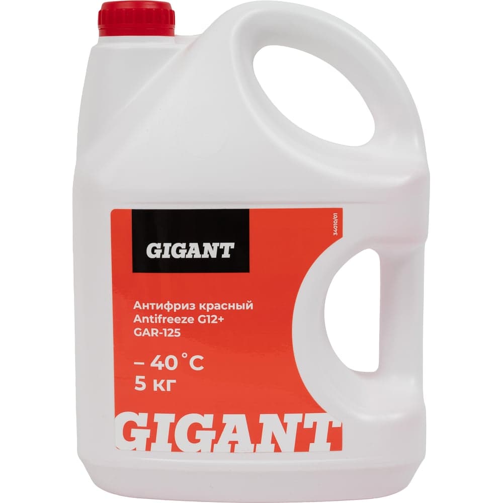 Жидкость охлаждающая низкозамерзающая марки Антифриз Antifreeze G12+ Long Life, 5кг., Gigant GAR-125 — фото 1