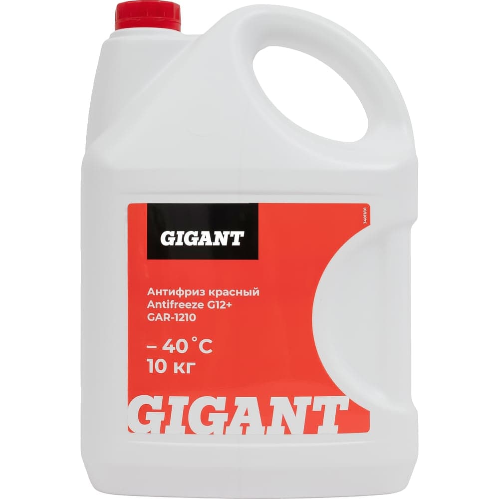 Жидкость охлаждающая низкозамерзающая марки Антифриз Antifreeze G12+ Long Life, 10кг., Gigant GAR-1210 — фото 1