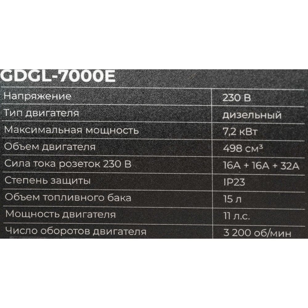 Дизельный генератор Gigant GDGL-7000E — фото 17