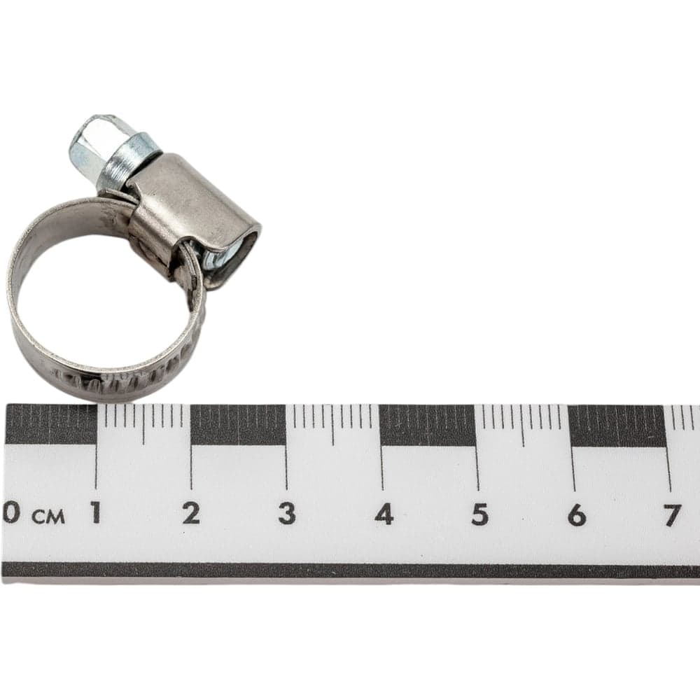Червячный хомут нерж Gigant 10-16 мм/9 W2, 25 шт G/1/39 — фото 5