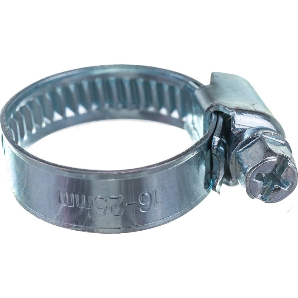 Червячный хомут оцинк Gigant 16-25 мм/9 W1, 25 шт G/1/28 — фото 5
