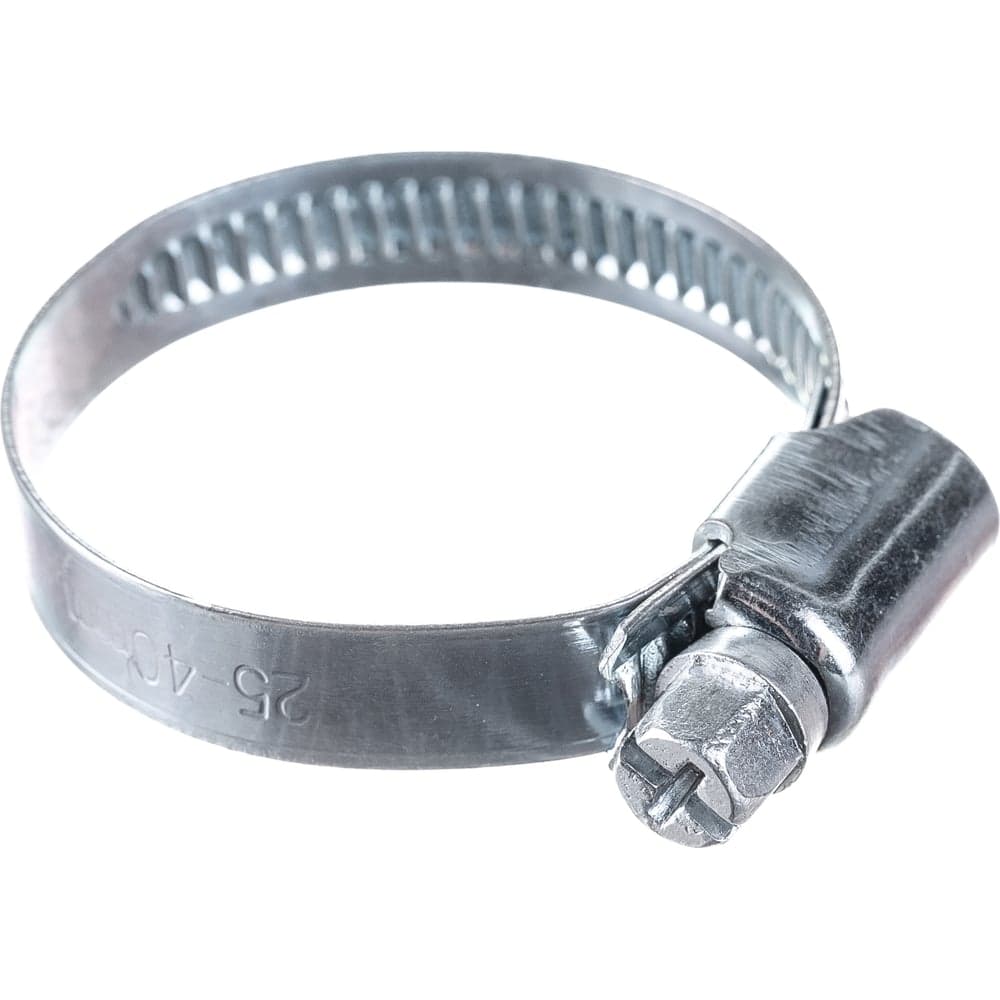 Червячный хомут оцинк Gigant 25-40 мм/9 W1, 25 шт G/1/31 — фото 2