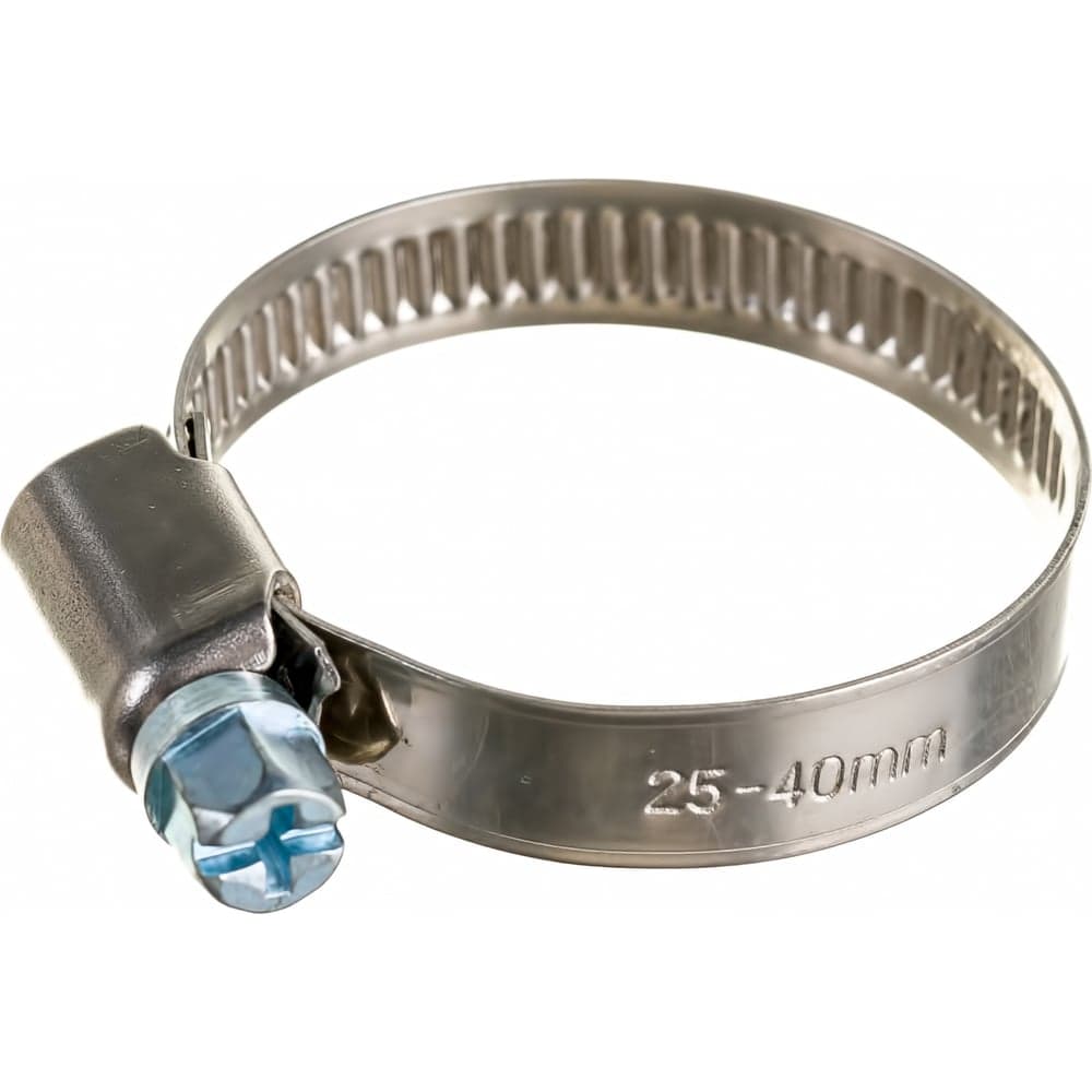 Червячный хомут нерж Gigant 25-40 мм/9 W2, 25 шт G/1/45 — фото 2