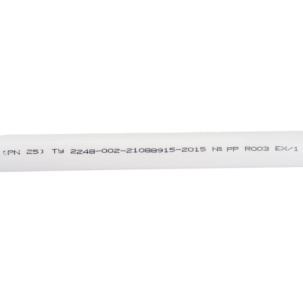 Труба Gigant PP-R белая, армированная стекловолокном SDR 6 (PN 25) 20x3.4 мм, 2 м GSG-7 — фото 6