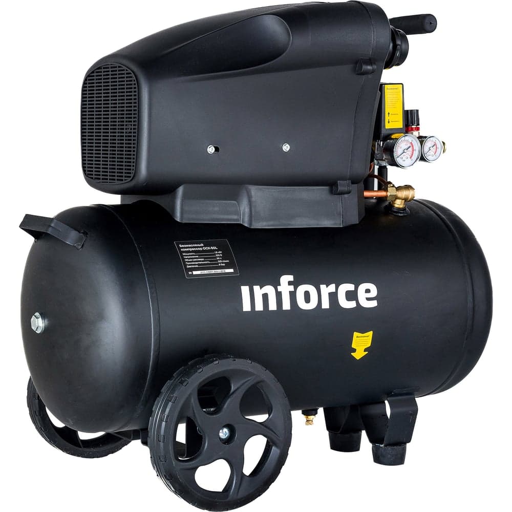 Безмасляный компрессор (50 л; 8 бар; 325 л/мин) Inforce OCX-50L 04-06-33 — фото 6