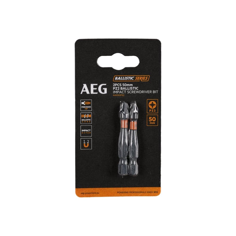 Биты ударные AAK502PZ2 (2 шт; PZ2; 50 мм) AEG 4932479166