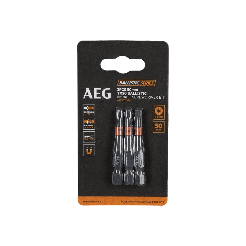 Биты ударные AAK503TX20 (3 шт; TX20; 50 мм) AEG 4932479187