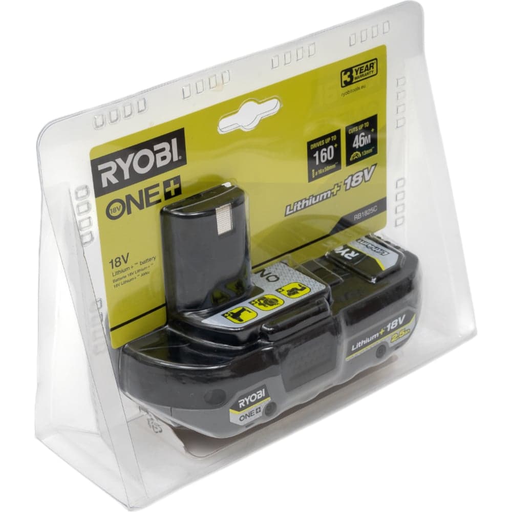 Аккумулятор RB1825C ONE+ 18В, 2.5Ач Ryobi 5133005516 — фото 12