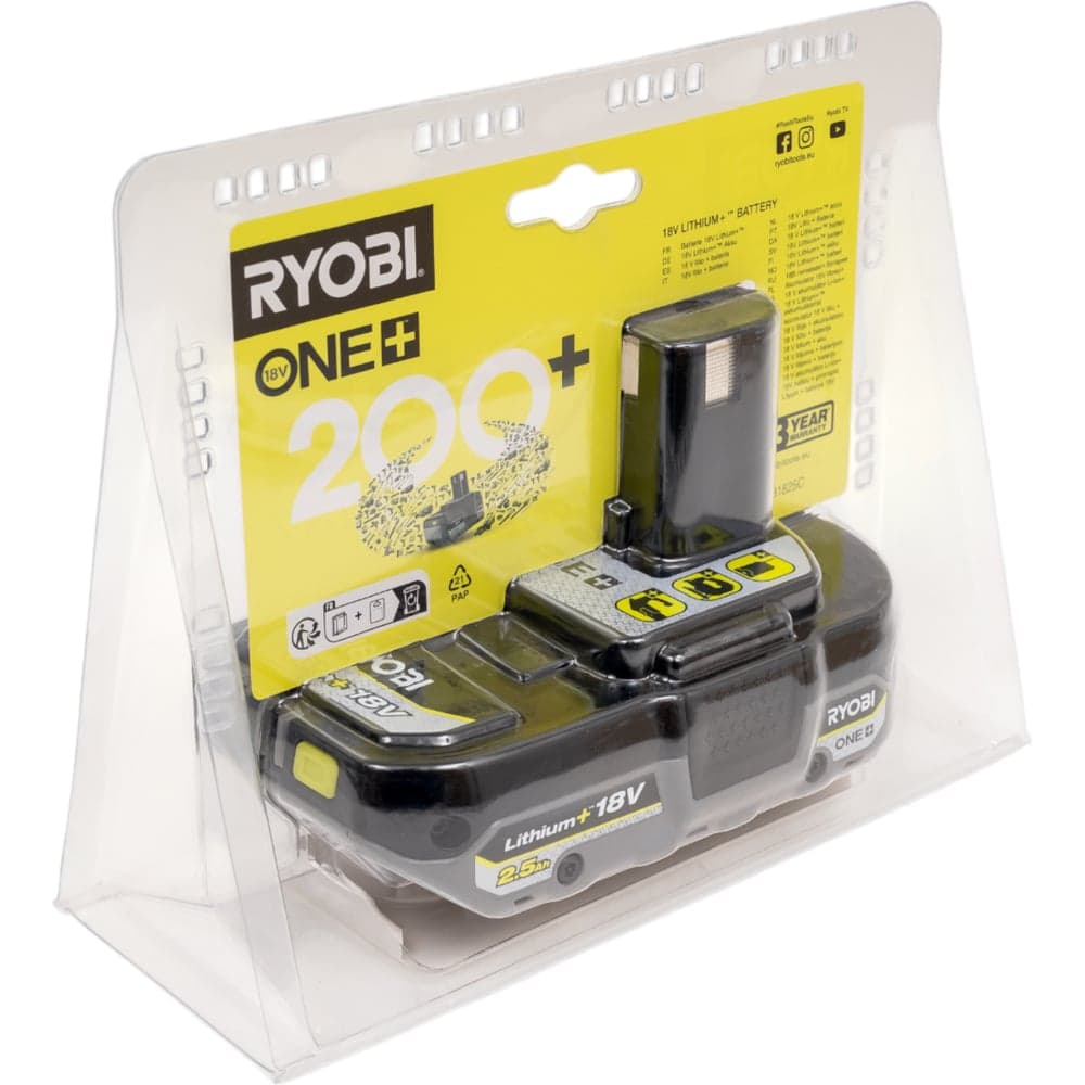 Аккумулятор RB1825C ONE+ 18В, 2.5Ач Ryobi 5133005516 — фото 15