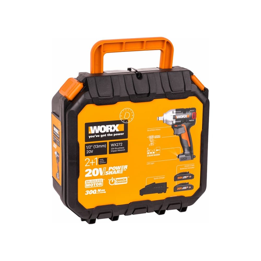 Аккумуляторный бесщеточный гайковерт WORX WX272 — фото 10