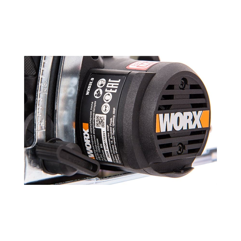 Аккумуляторная циркулярная бесщеточная мини-пила WORX WX531.9 — фото 7
