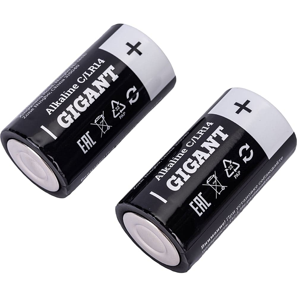 Батарейка Gigant Alkaline C/LR14 блистер 2 шт. GBA-С-2 — фото 6