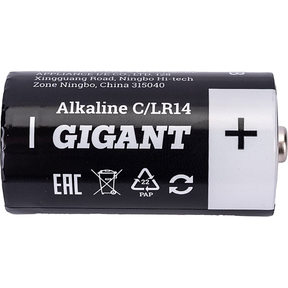 Батарейка Gigant Alkaline C/LR14 блистер 2 шт. GBA-С-2 — фото 7