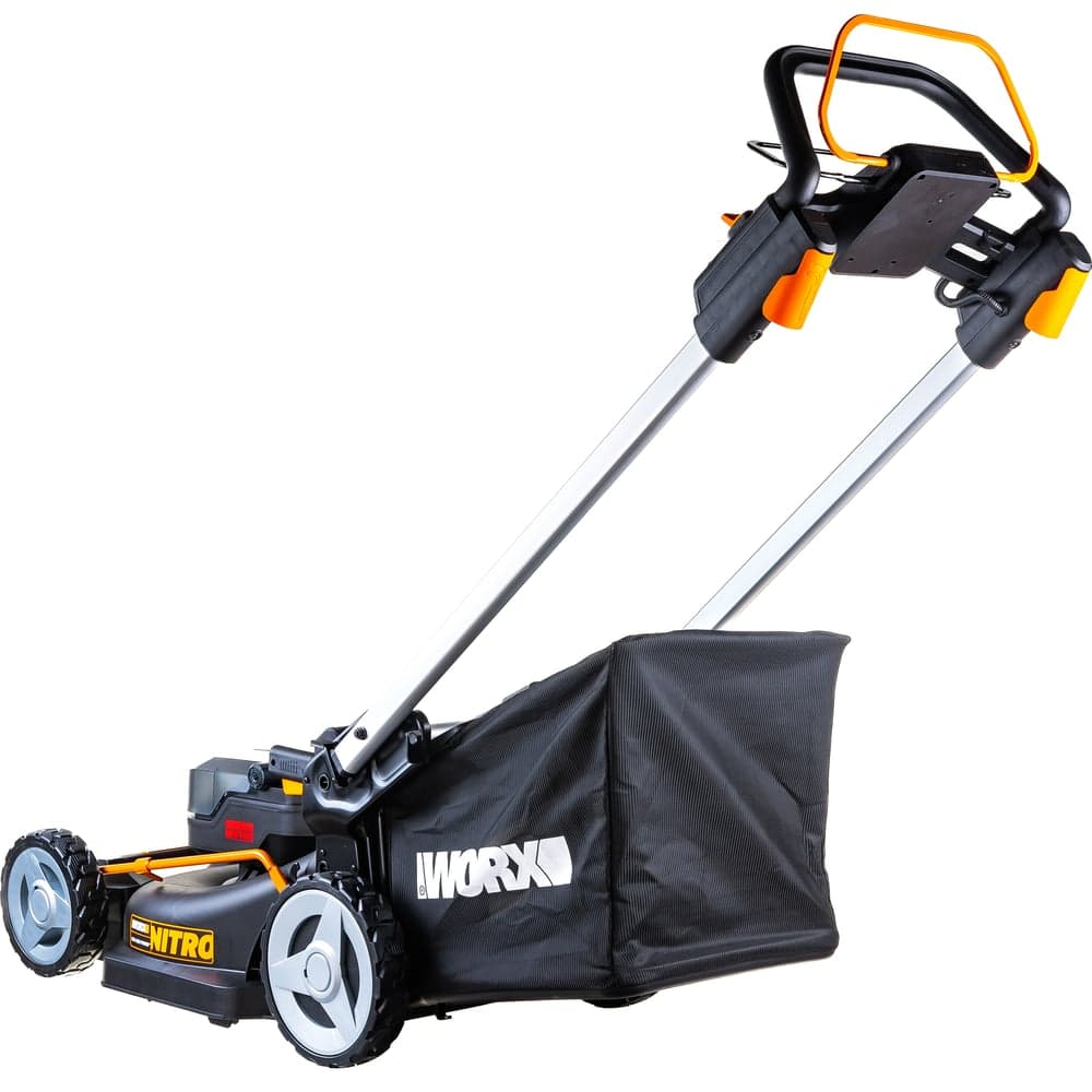 Аккумуляторная самоходная газонокосилка WORX 40 В, АКБ 4 А*ч х2, ЗУ 2А х2 WG749E — фото 1