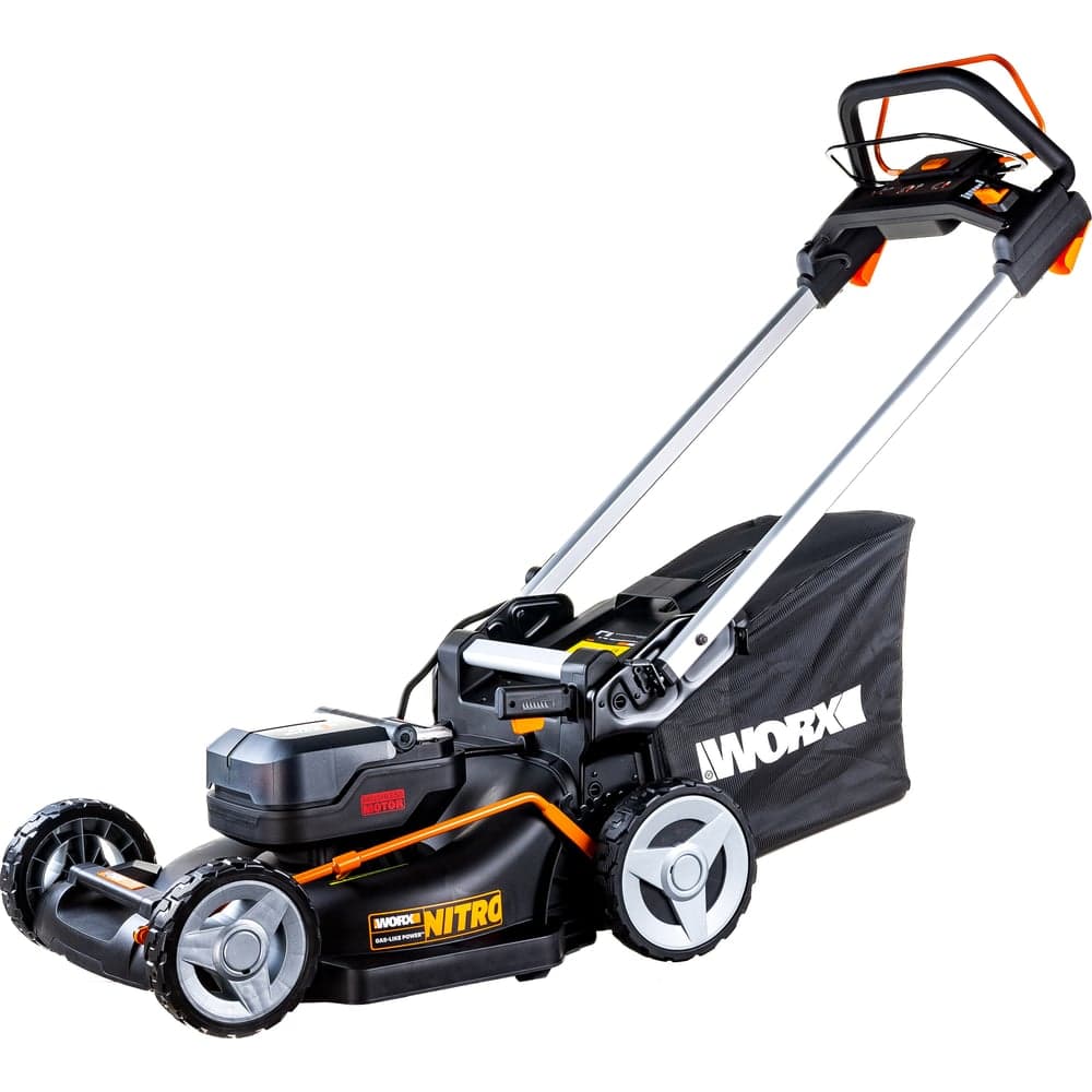 Аккумуляторная самоходная газонокосилка WORX 40 В, АКБ 4 А*ч х2, ЗУ 2А х2 WG749E — фото 2