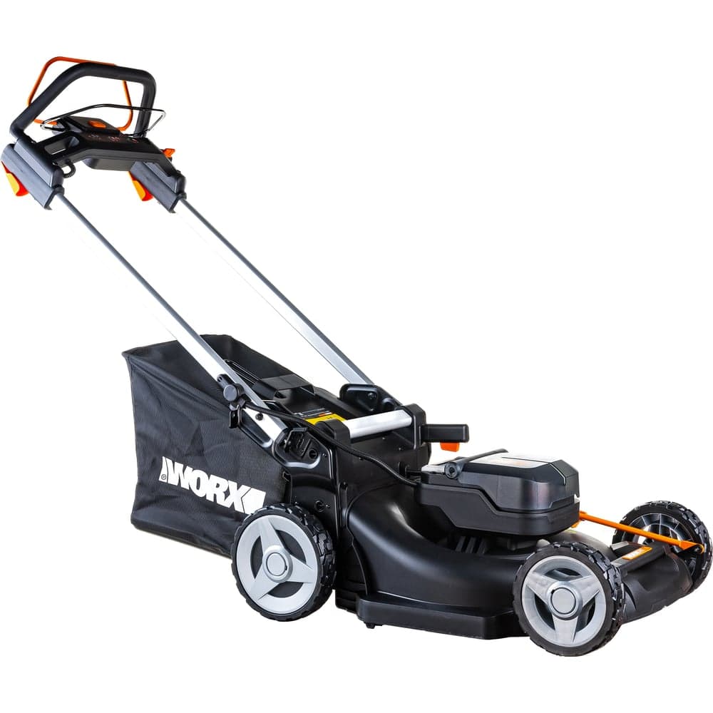 Аккумуляторная самоходная газонокосилка WORX 40 В, АКБ 4 А*ч х2, ЗУ 2А х2 WG749E — фото 5