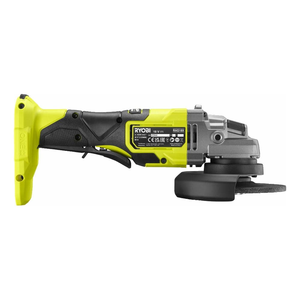 Бесщеточная углошлифмашина Ryobi ONE+ RAG18X-0 5133005011 — фото 4