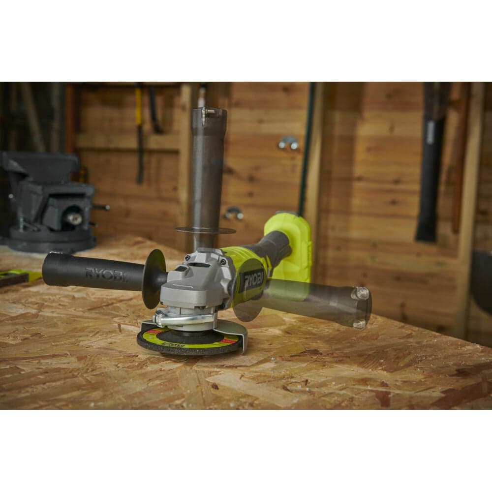 Углошлифмашина Ryobi ONE+ RAG18115-0 5133005402 — фото 13