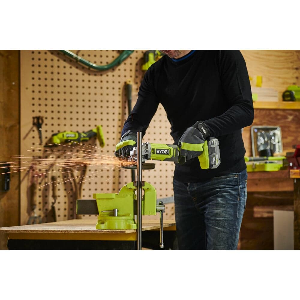 Углошлифмашина Ryobi ONE+ RAG18125-0 5133005403 — фото 5