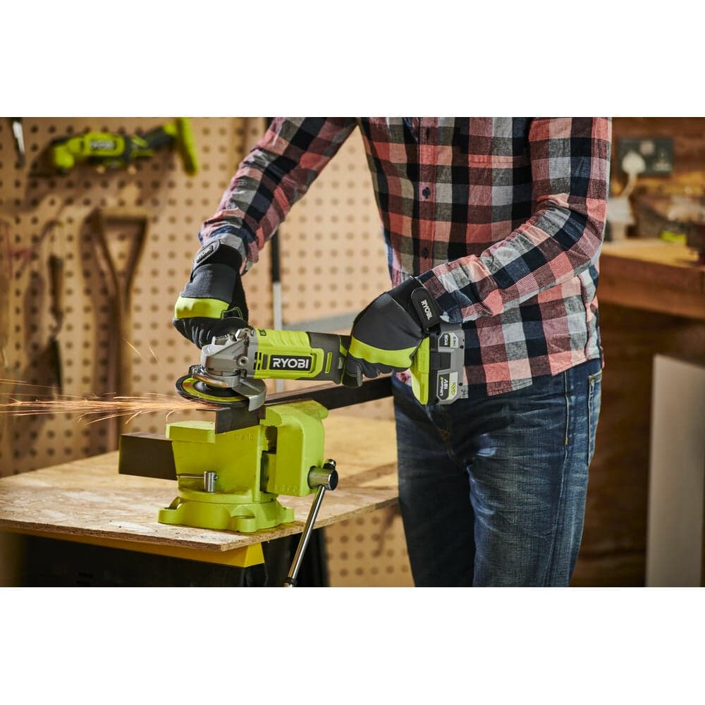 Углошлифмашина Ryobi ONE+ RAG18125-0 5133005403 — фото 15