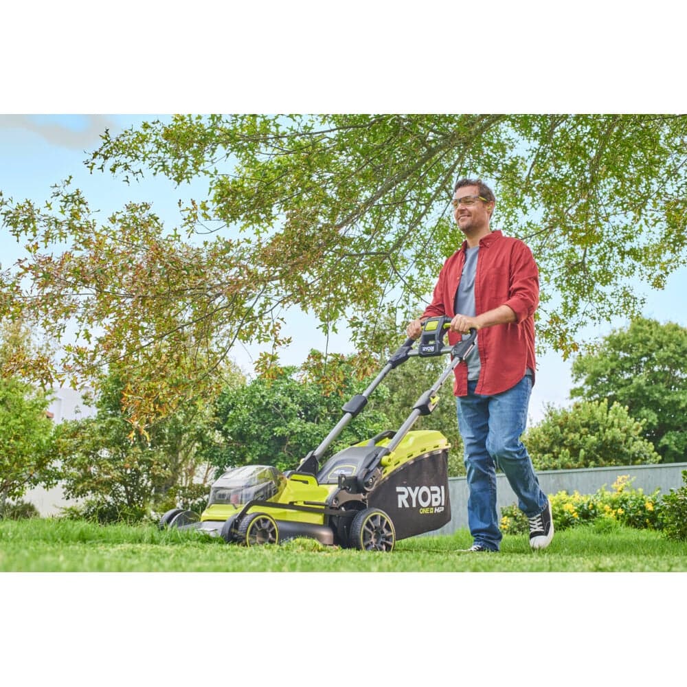 Бесщеточная газонокосилка Ryobi ONE+ 18В RY18LMX40B-240 5133005481 — фото 9