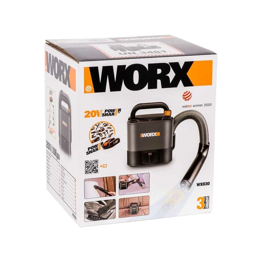 Аккумуляторный пылесос WORX 20В, 2Ач х1, ЗУ, коробка WX030 — фото 7