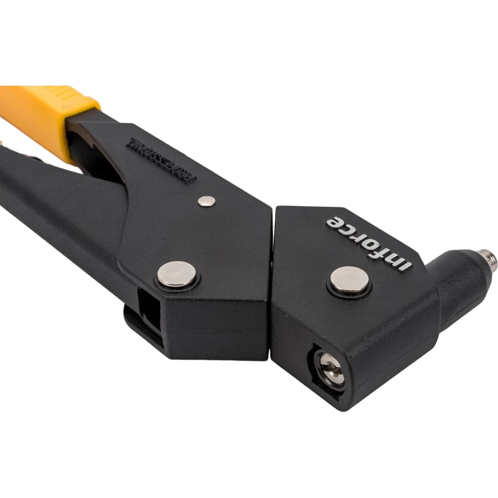Литой ручной заклепочник Inforce поворотный 360 град., в кейсе, с набором заклепок 2.4-4.8 мм 06-14-111 — фото 14