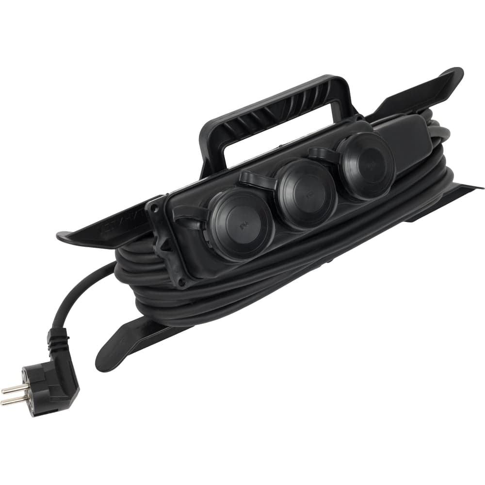 Удлинитель на каучуковой рамке Gigant Professional PEC-022 с/з КГ 3х2,5 4000Вт 3 розетки 10м 80052 — фото 2