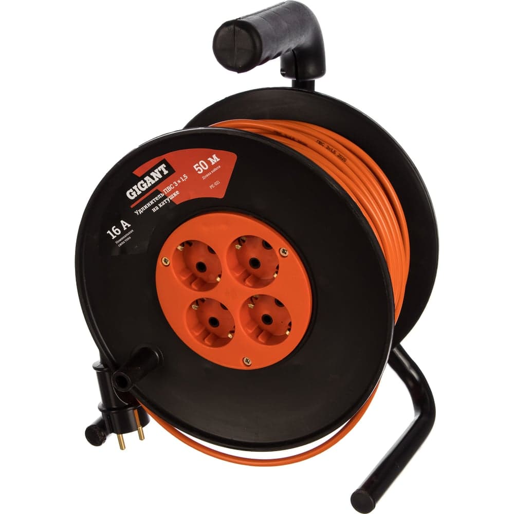 Удлинитель Gigant ПВС 3x1,5 50м на катушке 80073