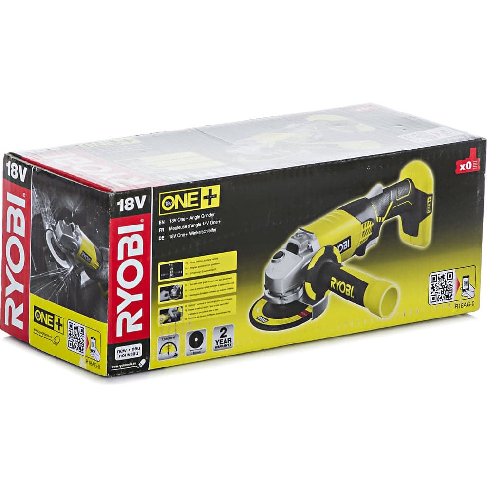 Аккумуляторная угловая шлифмашина Ryobi ONE+ R18AG-0 5133001903 — фото 7