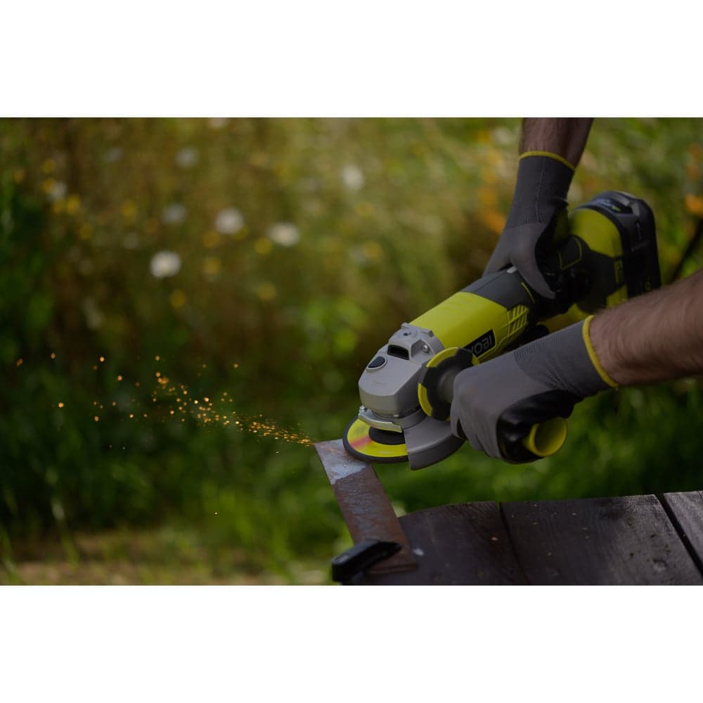 Аккумуляторная угловая шлифмашина Ryobi ONE+ R18AG-0 5133001903 — фото 11