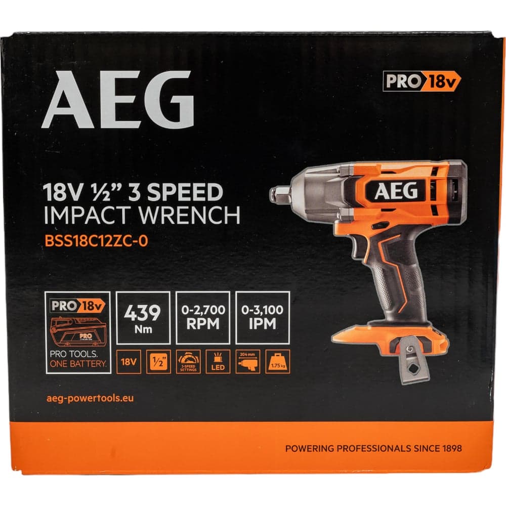 Ударный гайковерт AEG BSS18C12ZC-0 18В 4935481078 — фото 11