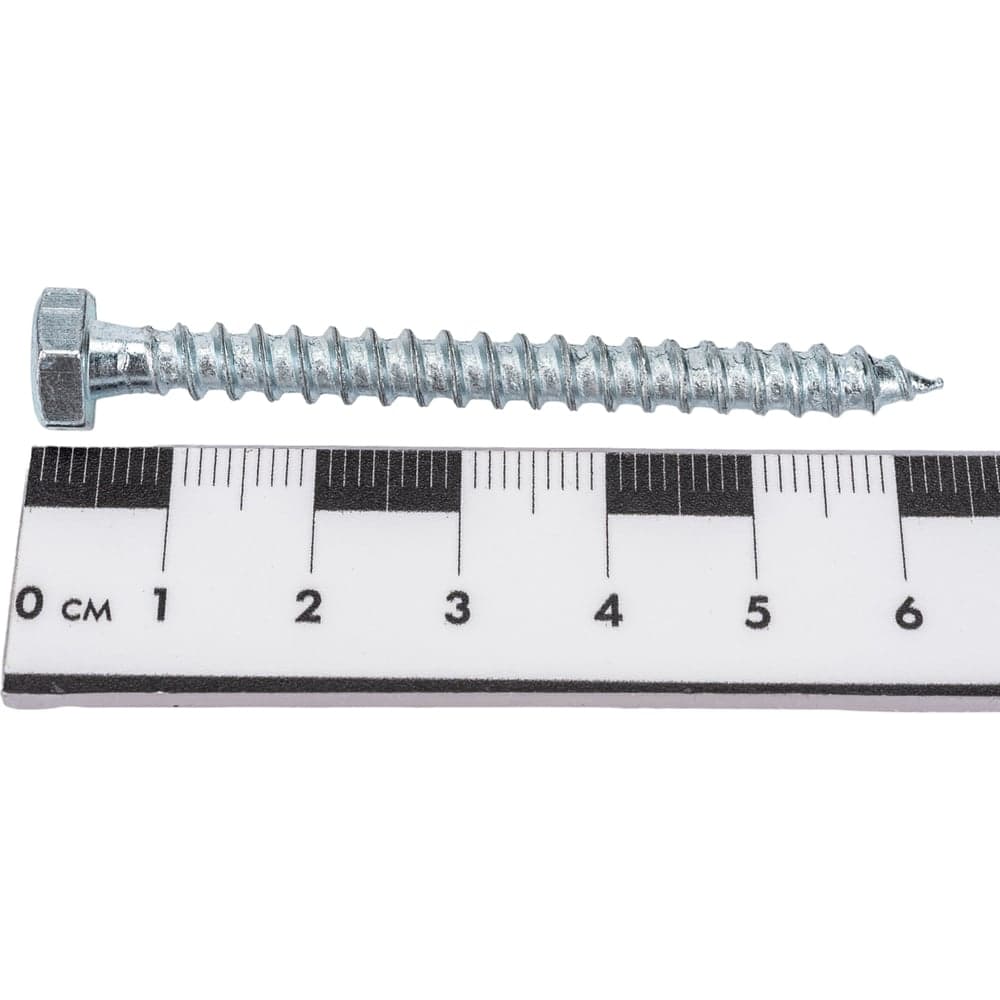 Шурупы с шестигранной головкой Gigant 6.0x60, Zn, 1 кг 123624 — фото 3