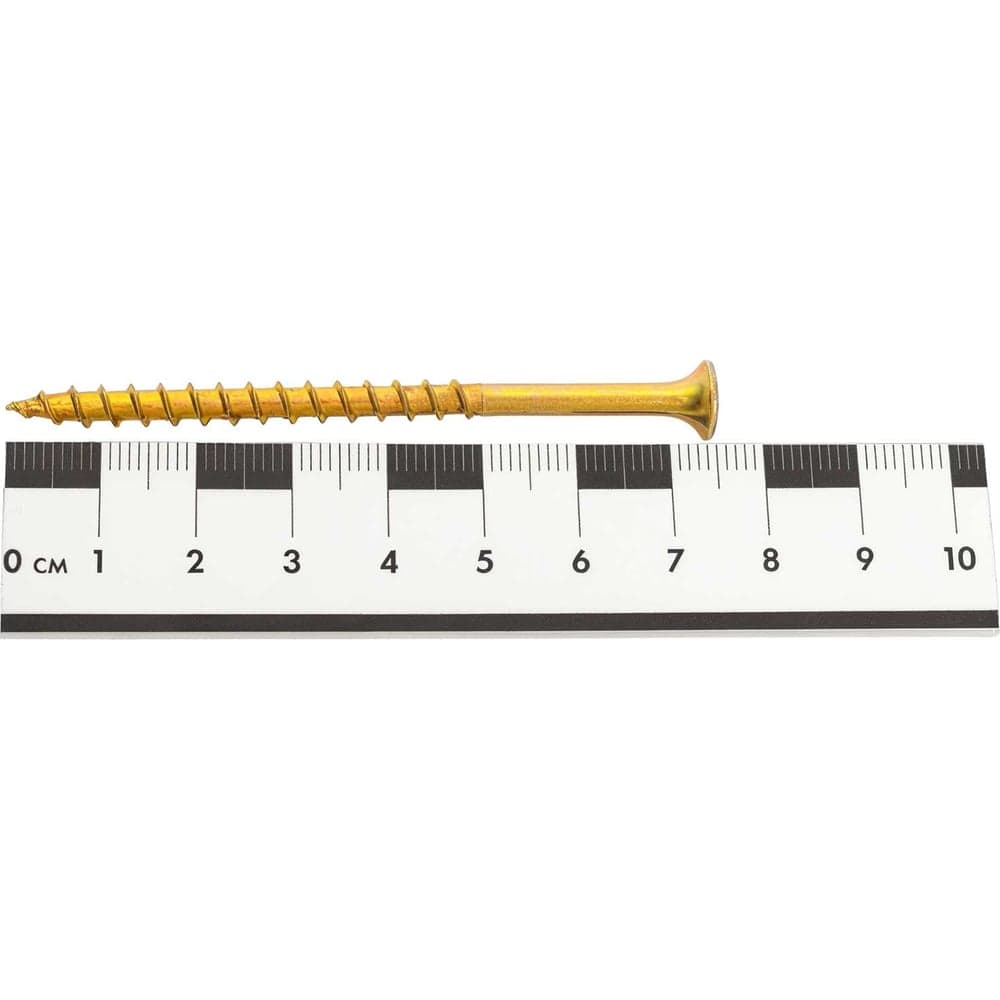 Саморезы Gigant 4,2x75, потайная головка, крупный шаг, желтый цинк, 1 кг (примерно 188 шт) 123516 — фото 5