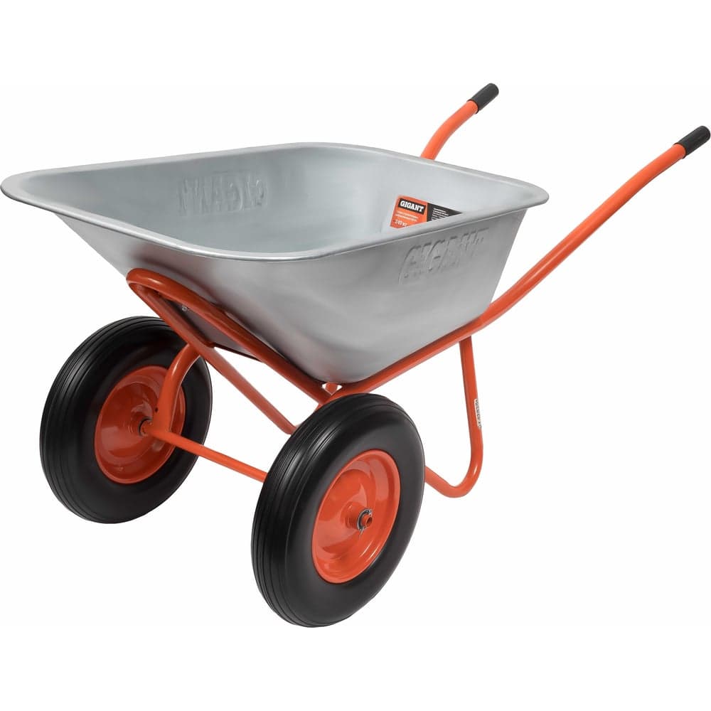 Строительная двухколесная тачка Gigant 110л, 240 кг, литые колеса GX-04 — фото 1