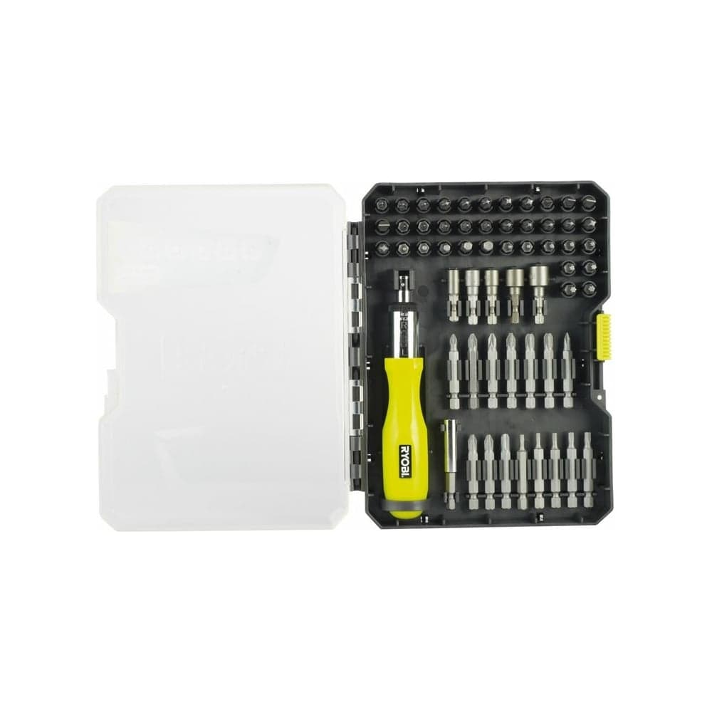 Отвертка с набором бит и торцевых головок 59шт Ryobi RAK59SD 5132002251 — фото 2