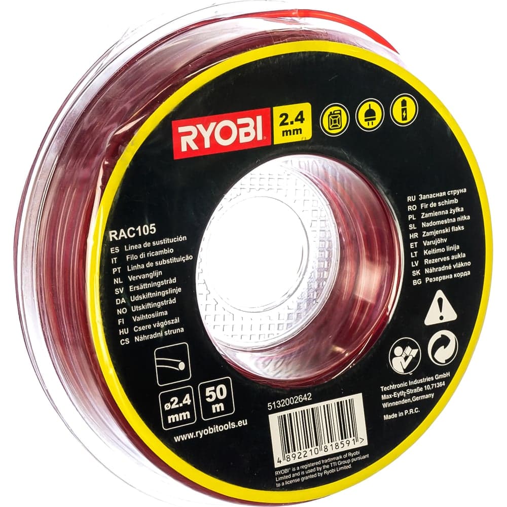 Леска для триммеров (2,4 мм; 50 м; круг) Ryobi RAC105 5132002642 — фото 1