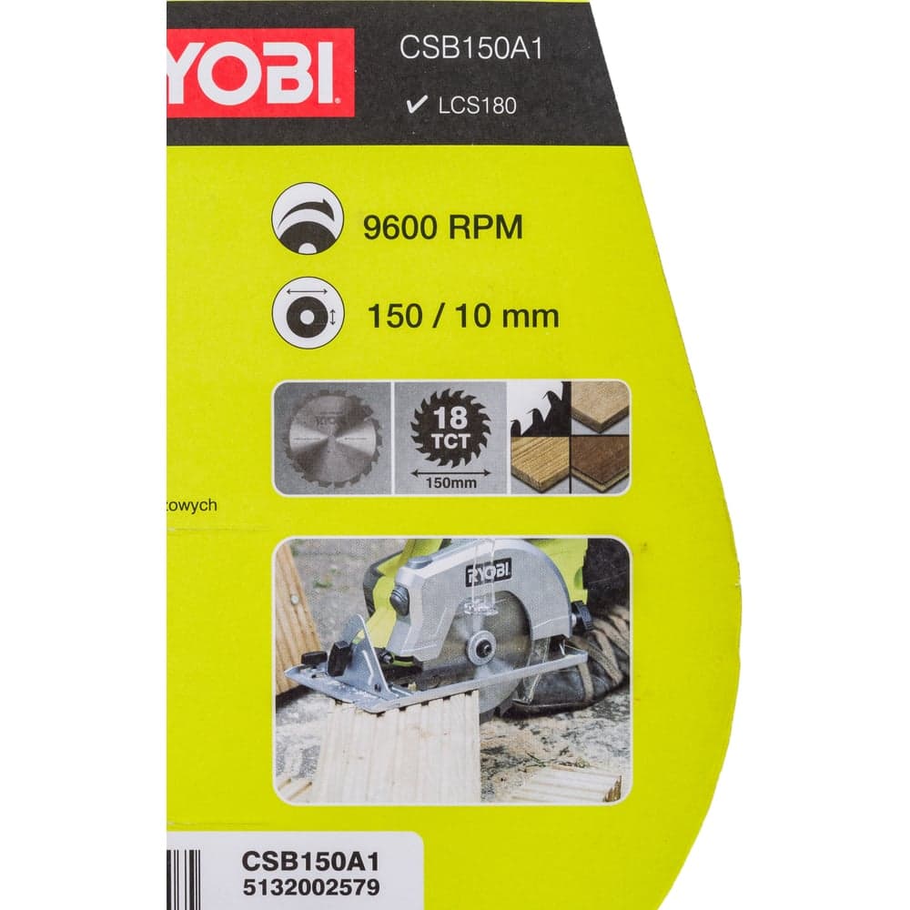 Пильный диск для LCS180/RWSL1801M (150х10х1.5 мм; 18 зубьев) Ryobi CSB150A1 5132002579 — фото 3